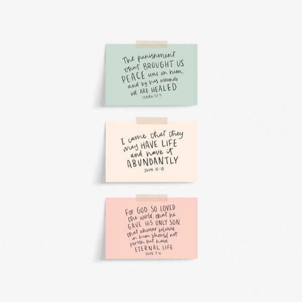 Load image into Gallery viewer, Set of 6 Bible Verse Postcards