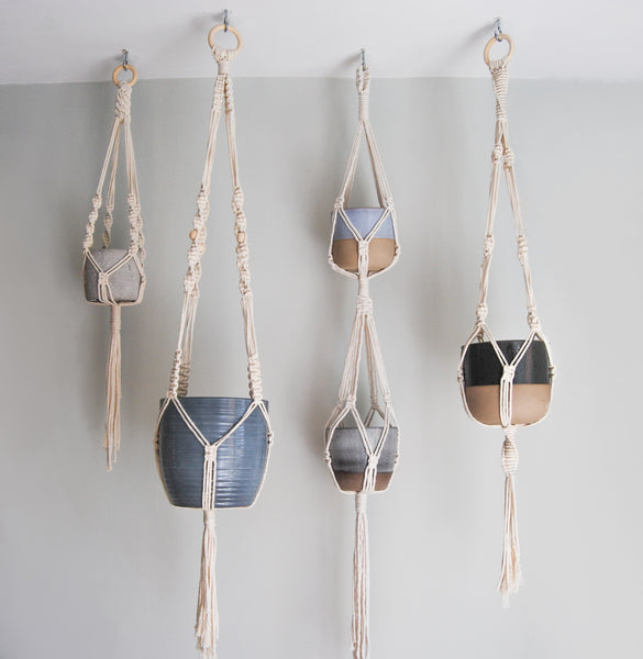 Load image into Gallery viewer, Handmade Boho Macrame Plant Hangers