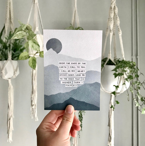 Load image into Gallery viewer, Set of 6 Psalm Postcards With Abstract Landscape Backgrounds