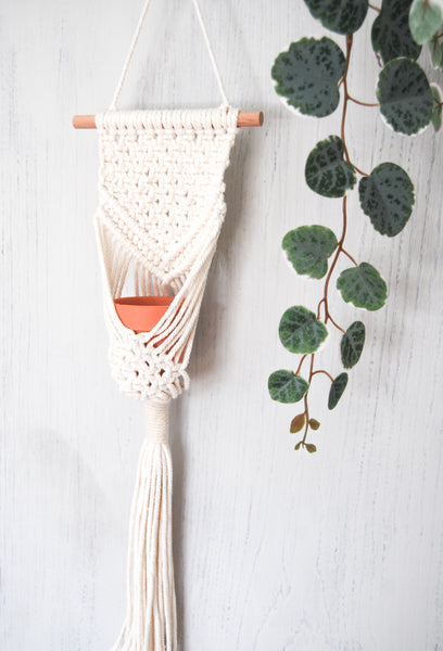 Load image into Gallery viewer, Handmade Boho Macramé Plant Hanger Wall Hanging