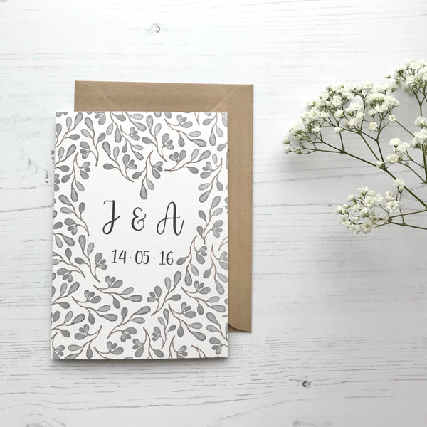 Load image into Gallery viewer, Personalised Heart Greetings Card With Custom Message