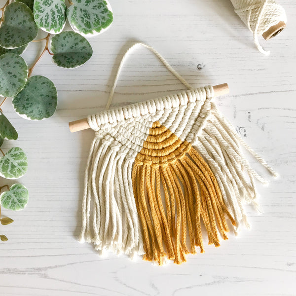 Load image into Gallery viewer, Macrame Wall Hanging Semi Circle