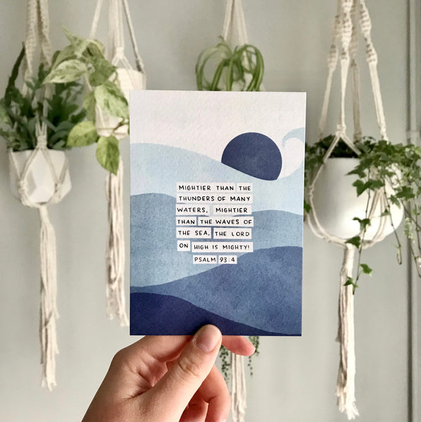 Load image into Gallery viewer, Set of 6 Psalm Postcards With Abstract Landscape Backgrounds