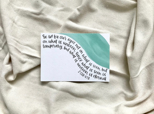 Load image into Gallery viewer, Set of 6 Bible Verse Postcards 2 Corinthians Verses