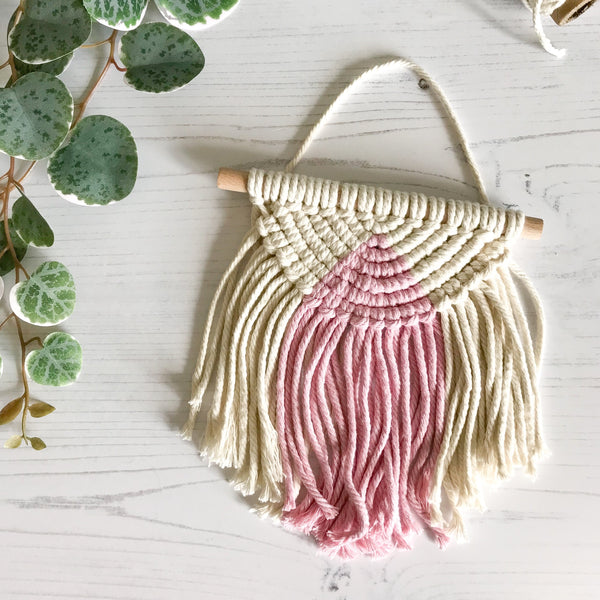 Load image into Gallery viewer, Macrame Wall Hanging Semi Circle