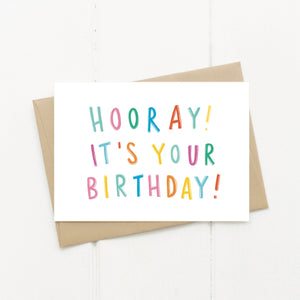 Set of 4 Colourful Happy Birthday Cards