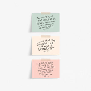 Set of 6 Bible Verse Postcards