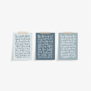 Set of 6 Uplifting Bible Verse Postcards