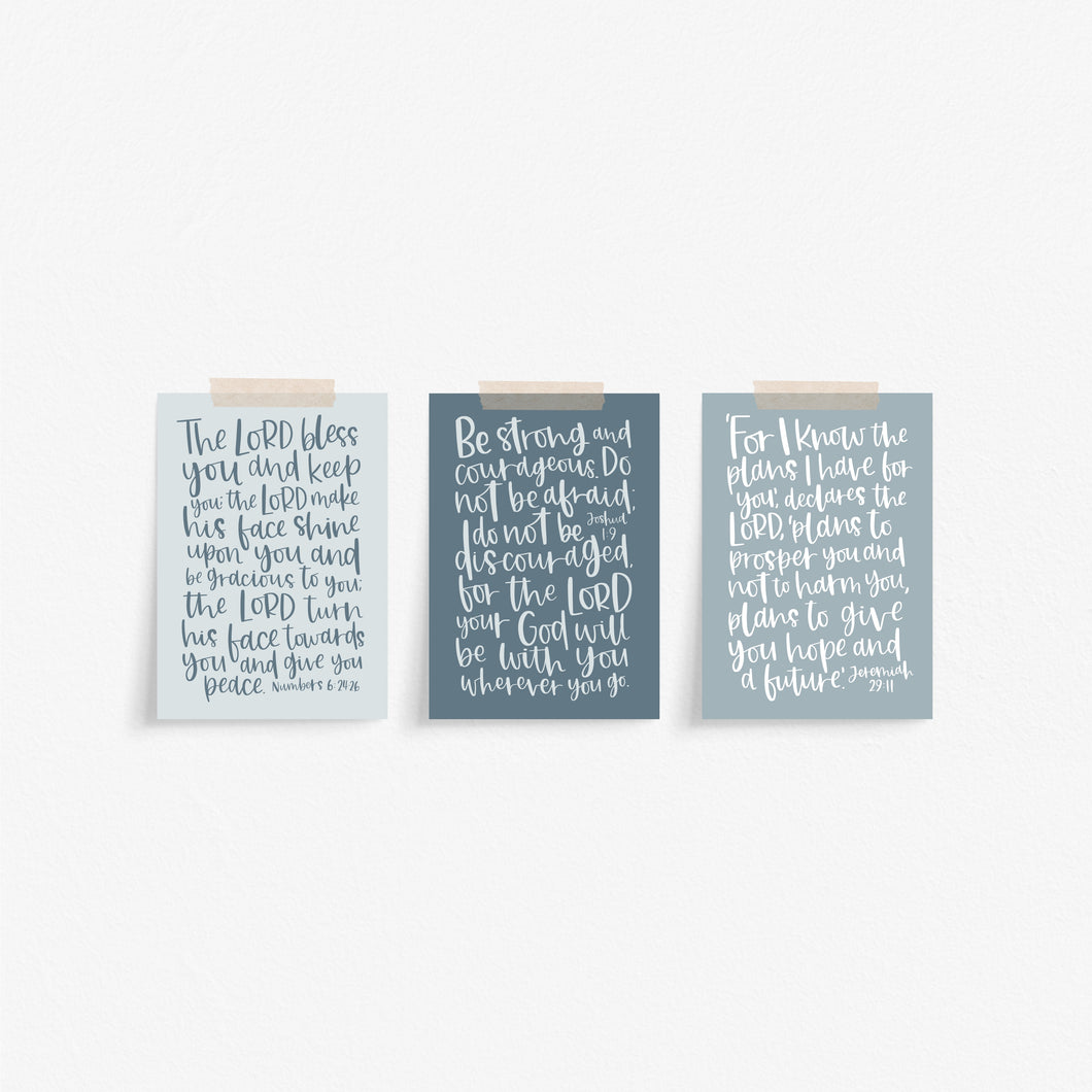 Set of 6 Uplifting Bible Verse Postcards