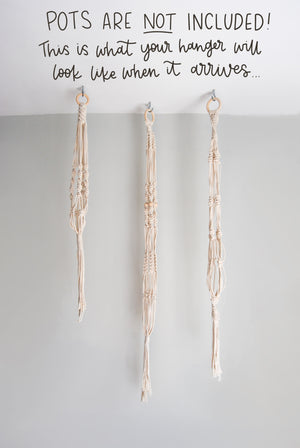 Handmade Boho Macrame Plant Hangers