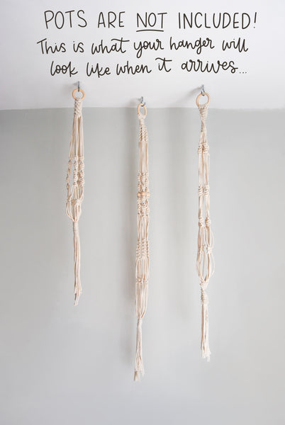 Load image into Gallery viewer, Handmade Boho Macrame Plant Hangers
