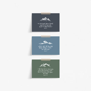 Set of 6 Bible Verse Postcards With Illustrations