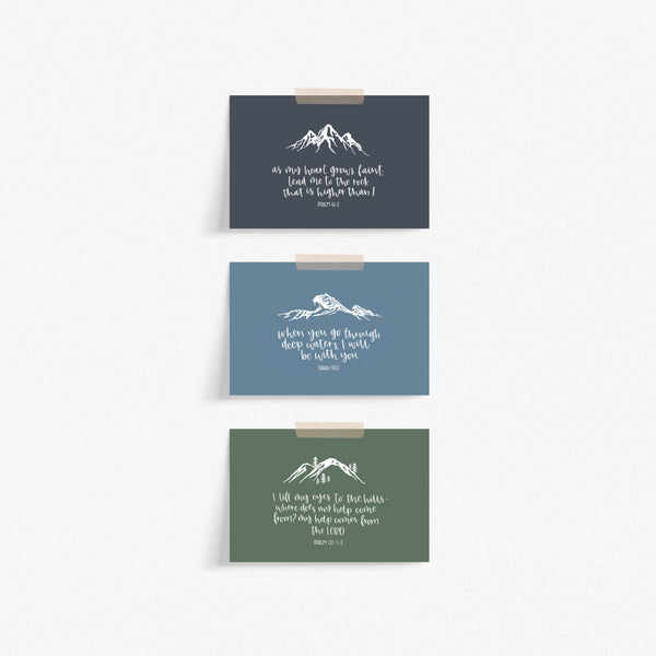 Load image into Gallery viewer, Set of 6 Bible Verse Postcards With Illustrations
