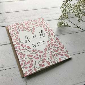 Personalised Heart Greetings Card With Custom Message