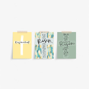 Set of 6 Easter Bible Verse Postcards